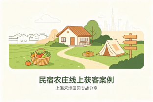 民宿农庄类目怎么做线上内容获客｜上海禾境田园实战案例分享